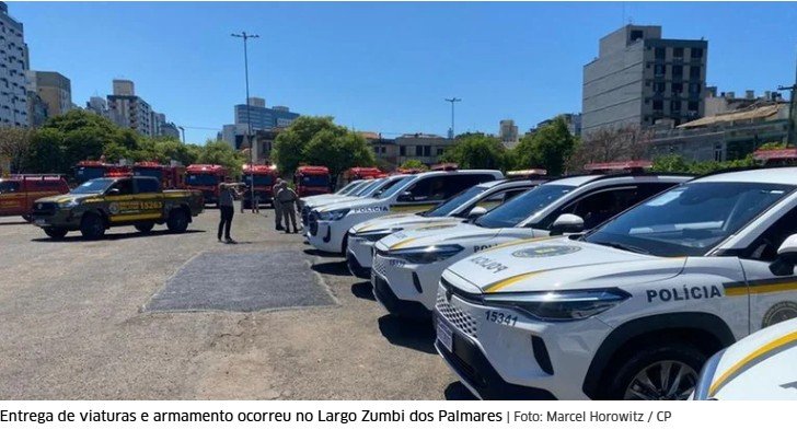 Governo do RS entrega mais de R$ 46 milhões em viaturas e armamento às forças policiais