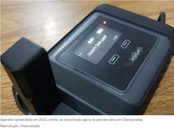 Polícia apreende roteador de internet por satélite em cela de presídio