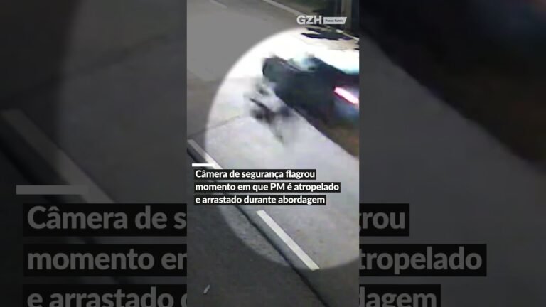 Motorista atropela e arrasta policial durante abordagem em Crissiumal