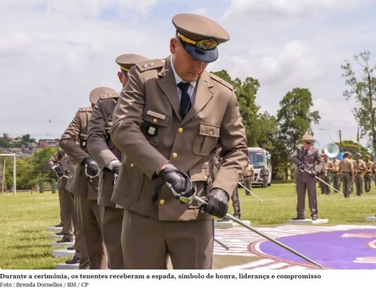 Solenidade de juramento marca o ingresso de novos tenentes no oficialato da Brigada Militar