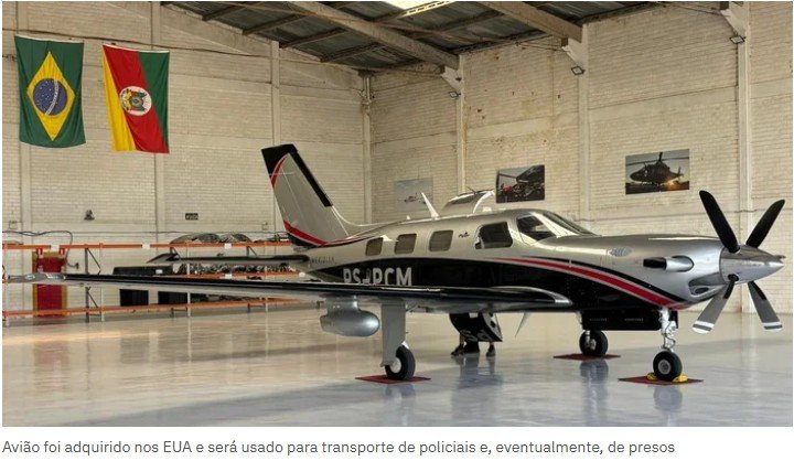 Nova aeronave da Polícia Civil já chegou em Porto Alegre