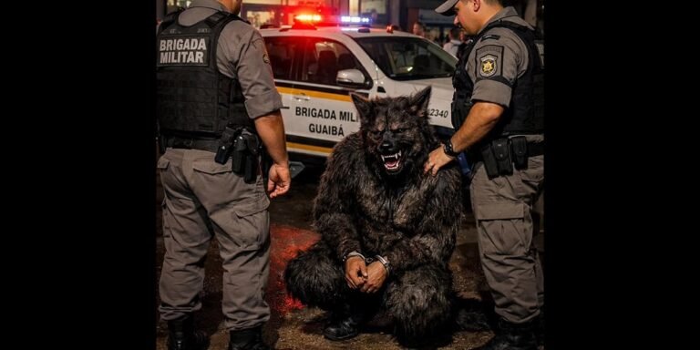 Homem é preso por assustar moradores fantasiado de lobisomem
